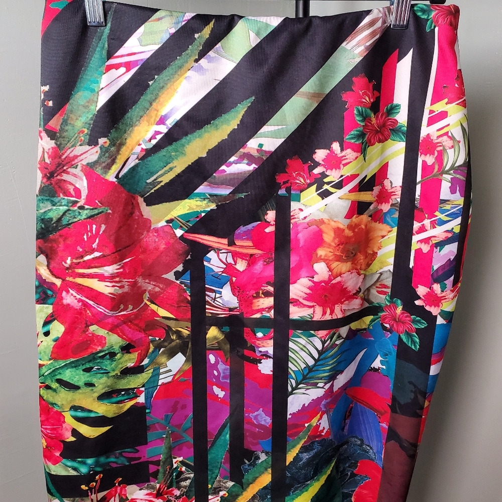 Fashion to Figure Multicolor Floral Skirt